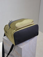 Saint Laurent CITY BACKPACK 38 IN MOSS GREEN SILK