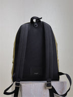 Saint Laurent CITY BACKPACK 38 IN MOSS GREEN SILK
