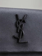 Saint Laurent WEST HOLLYWOOD BAG 28 IN BLACK CALFSKIN BLACK HARDWARE