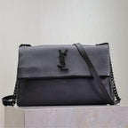 Saint Laurent WEST HOLLYWOOD BAG 28 IN BLACK CALFSKIN BLACK HARDWARE