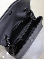 Saint Laurent WEST HOLLYWOOD SMALL BAG 24 IN BLACK CALFSKIN BLACK HARDWARE