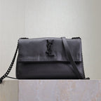 Saint Laurent WEST HOLLYWOOD SMALL BAG 24 IN BLACK CALFSKIN BLACK HARDWARE