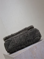 Saint Laurent JAMIE BAG 25 IN DARK GRAY LAMB WOOL