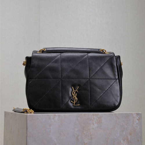 Saint Laurent JAMIE 4.3 SMALL BAG 25 IN BLACK LAMBSKIN GOLD HARDWARE