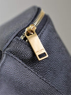Saint Laurent CLASSIC CROSSBODY BAG 25 IN BLACK CAVIAR LEATHER GOLD LOGO