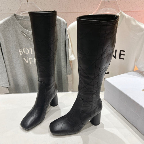 DIOR High Boots 85mm Black Lambskin