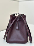 FENDI ORIGAMI MINI 19 IN WINE RED LAMBSKIN AND SUEDE