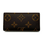 Louis Vuitton Monogram Canvas Multicles 4 Key Case Brown x Blue in Great Condition