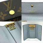 Louis Vuitton Monogram Canvas Multicles 4 Key Case Brown x Blue in Great Condition