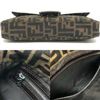 Fendi Mamma Baguette Zucca Canvas Shoulder Bag