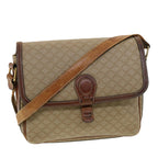 CELINE Macadam Canvas Shoulder Bag Beige  ki2254