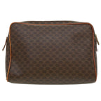 CELINE Macadam Canvas Clutch Bag Brown  ki2485