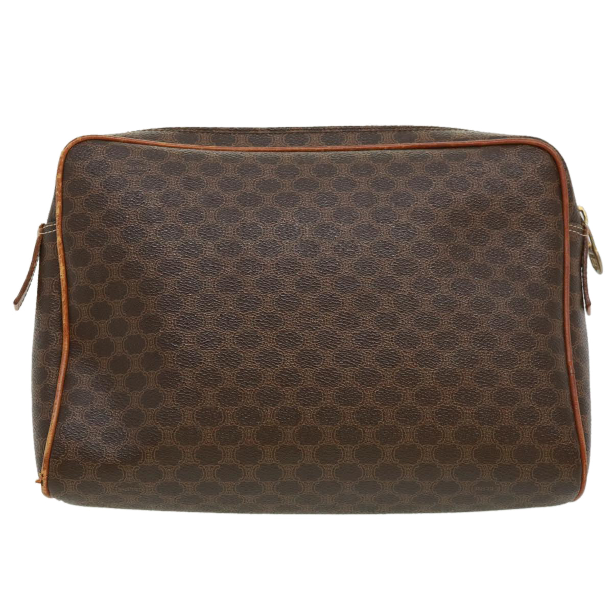 CELINE Macadam Canvas Clutch Bag Brown  ki2485