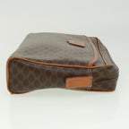 CELINE Macadam Canvas Clutch Bag Brown  ki2485