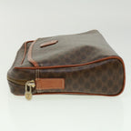 CELINE Macadam Canvas Clutch Bag Brown  ki2485