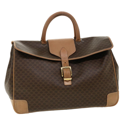 CELINE Macadam Canvas Hand Bag Brown  ki2486