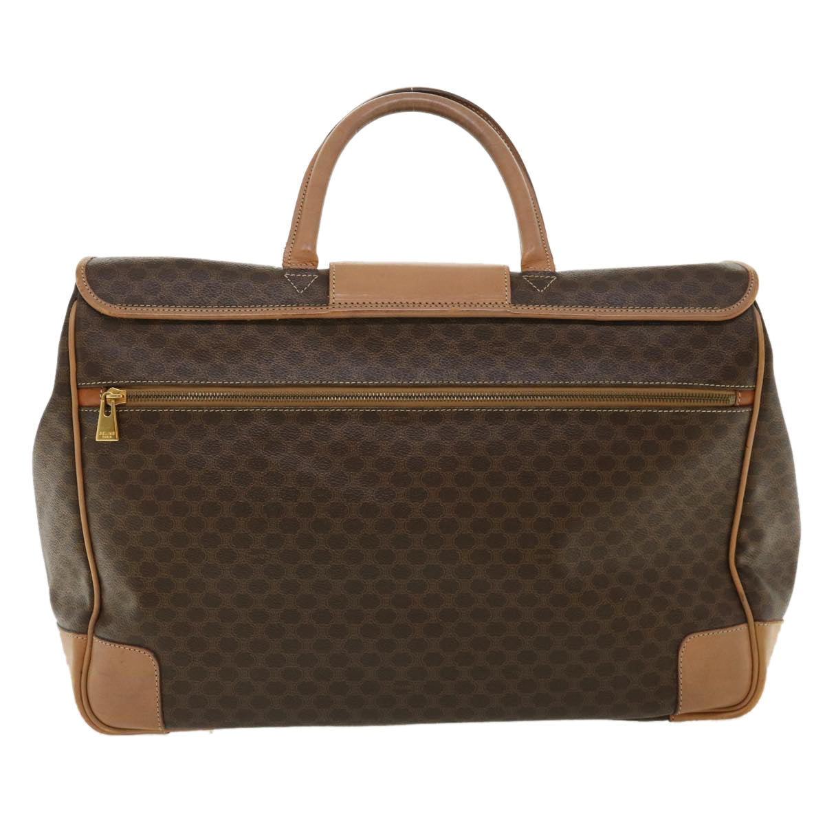 CELINE Macadam Canvas Hand Bag Brown  ki2486