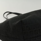 FENDI Zucchino Canvas Tote Bag Nylon Blackki3375