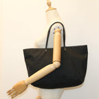 FENDI Zucchino Canvas Tote Bag Nylon Blackki3375