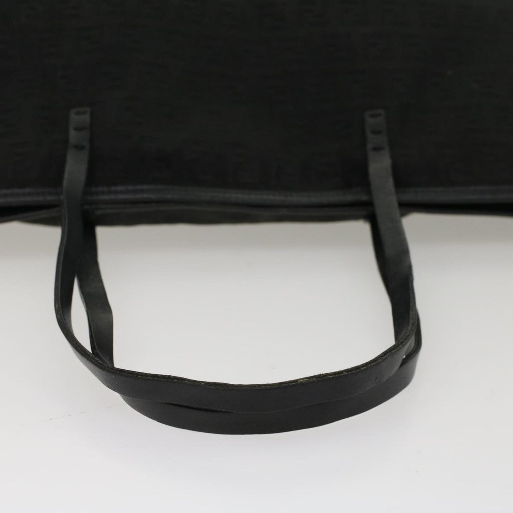 FENDI Zucchino Canvas Tote Bag Nylon Blackki3375