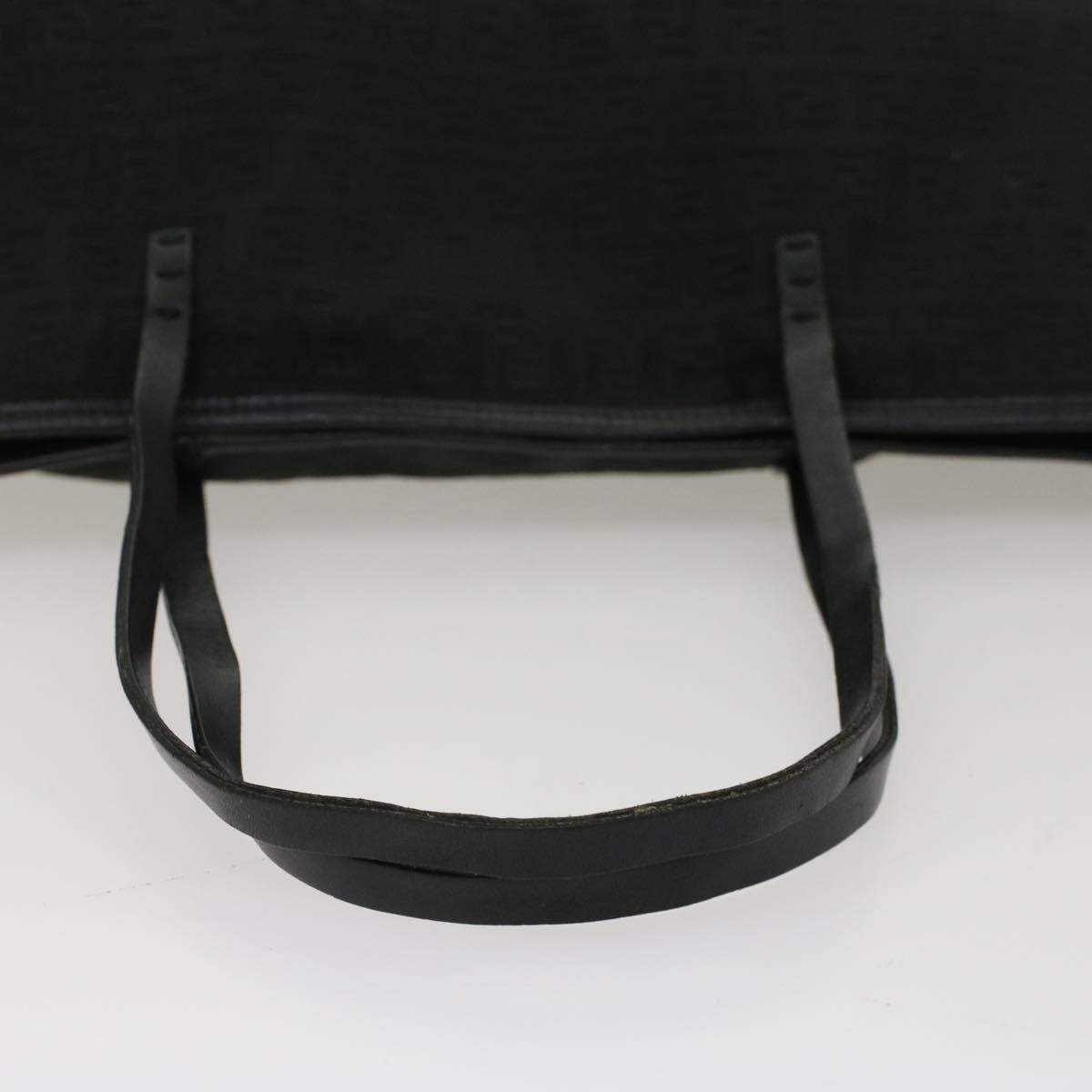 FENDI Zucchino Canvas Tote Bag Nylon Blackki3375