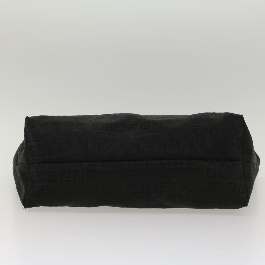 FENDI Zucchino Canvas Tote Bag Nylon Blackki3375