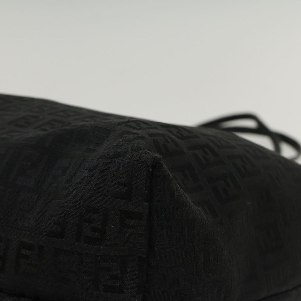 FENDI Zucchino Canvas Tote Bag Nylon Blackki3375