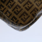 FENDI Zucchino Canvas Mamma Baguette Shoulder Bag Beigeki3426
