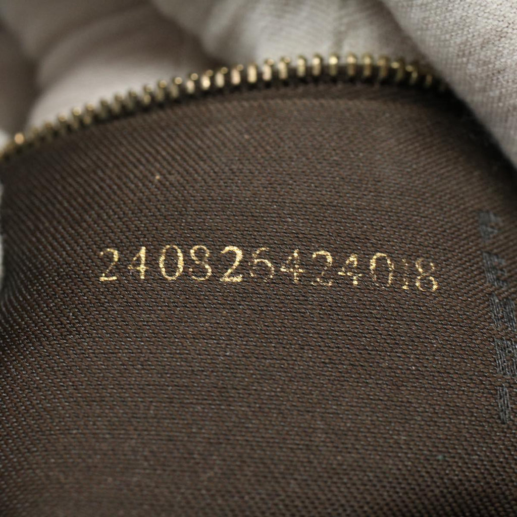 FENDI Zucchino Canvas Mamma Baguette Shoulder Bag Beigeki3426