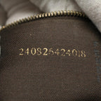 FENDI Zucchino Canvas Mamma Baguette Shoulder Bag Beigeki3426