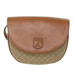 CELINE Macadam Canvas Shoulder Bag Beige  ki3429