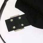 FENDI Mamma Baguette Shoulder Bag Nylon Black 2321 26765 009ki3585