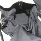 FENDI Mamma Baguette Shoulder Bag Nylon Black 2321 26765 009ki3585