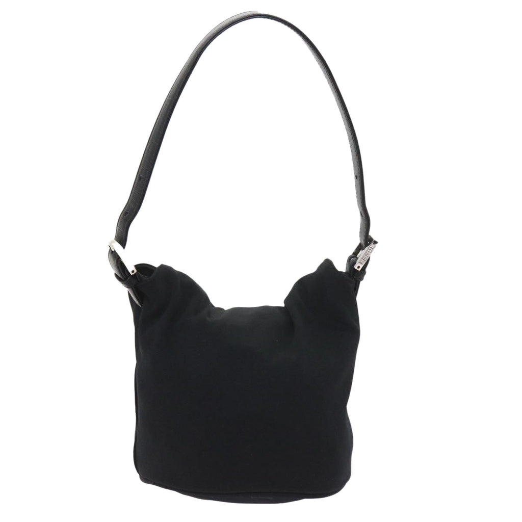 FENDI Mamma Baguette Shoulder Bag Nylon Black 2321 26765 009ki3585