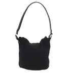 FENDI Mamma Baguette Shoulder Bag Nylon Black 2321 26765 009ki3585