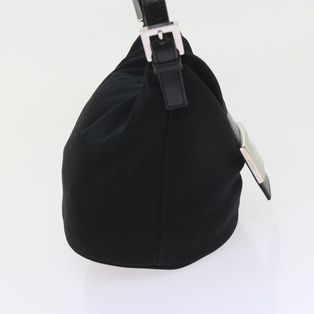 FENDI Mamma Baguette Shoulder Bag Nylon Black 2321 26765 009ki3585