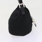 FENDI Mamma Baguette Shoulder Bag Nylon Black 2321 26765 009ki3585