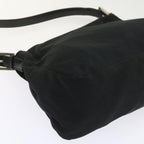 FENDI Mamma Baguette Shoulder Bag Nylon Blackki3586
