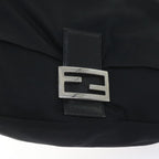 FENDI Mamma Baguette Shoulder Bag Nylon Blackki3586
