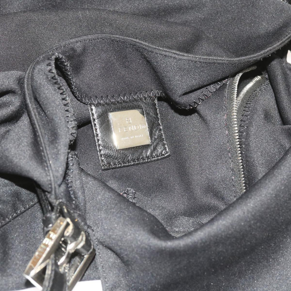 FENDI Mamma Baguette Shoulder Bag Nylon Blackki3586