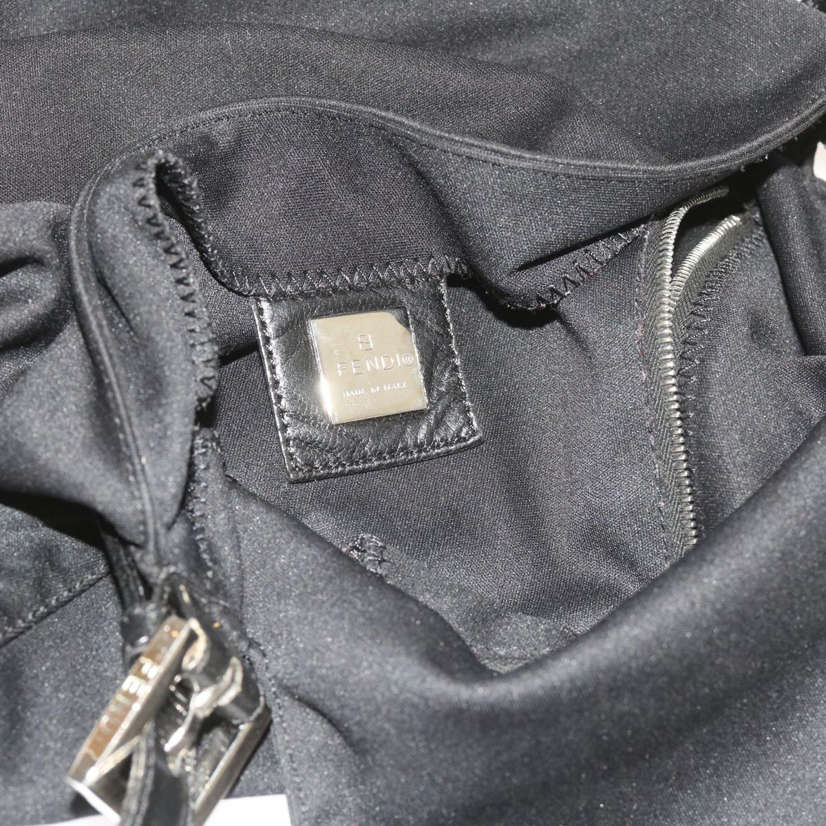 FENDI Mamma Baguette Shoulder Bag Nylon Blackki3586