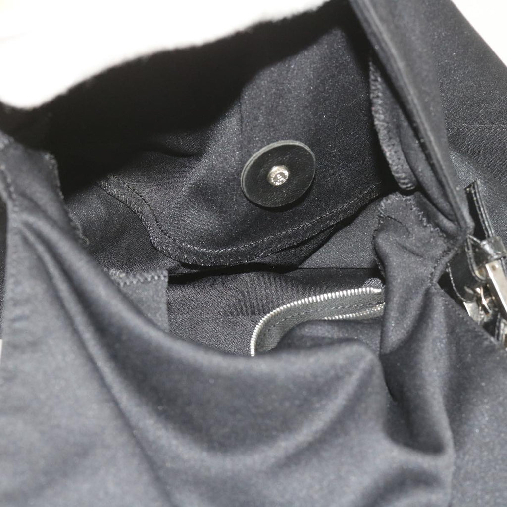 FENDI Mamma Baguette Shoulder Bag Nylon Blackki3586