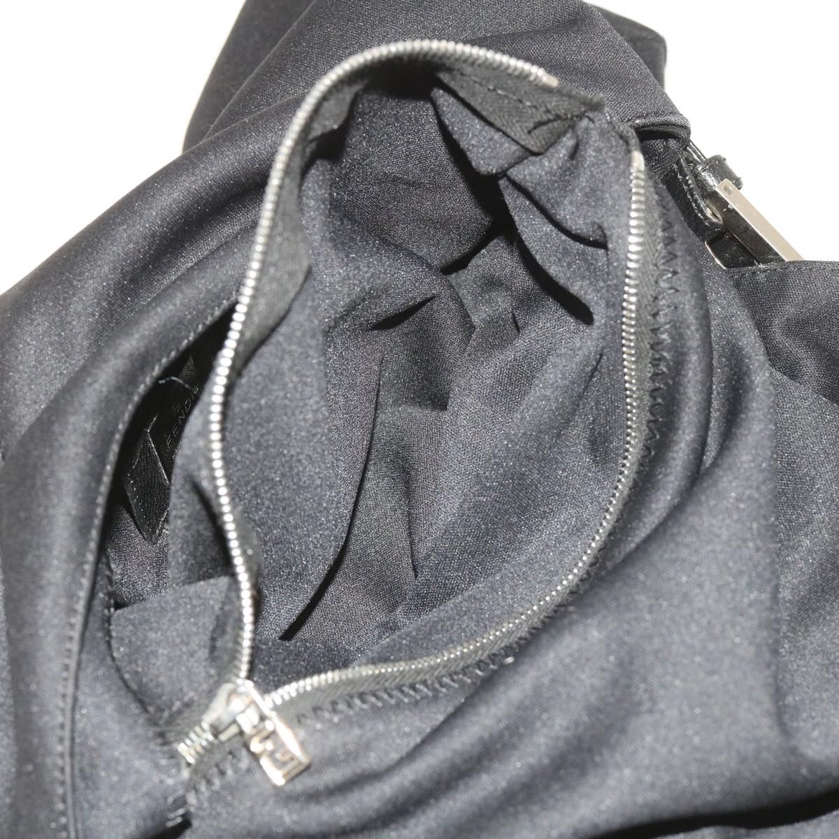 FENDI Mamma Baguette Shoulder Bag Nylon Blackki3586