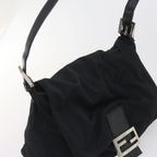 FENDI Mamma Baguette Shoulder Bag Nylon Blackki3586