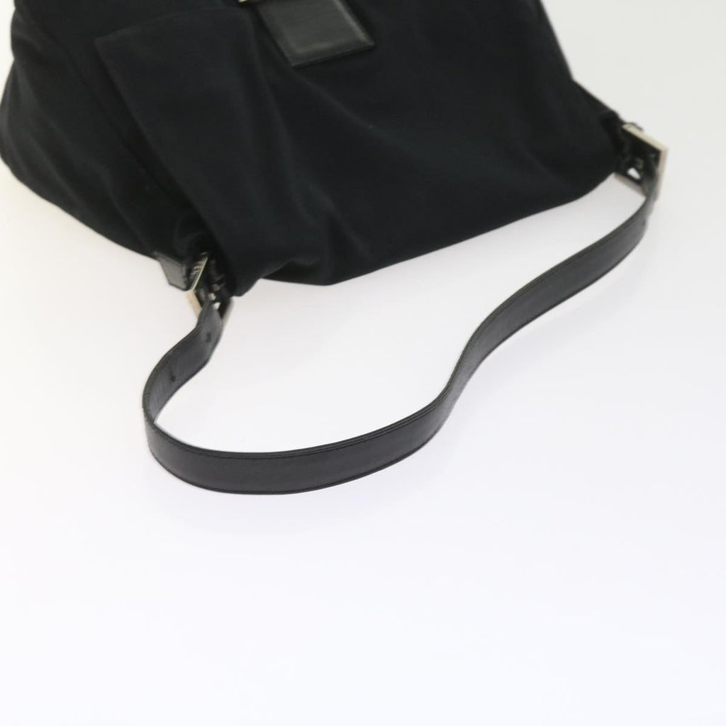 FENDI Mamma Baguette Shoulder Bag Nylon Blackki3586