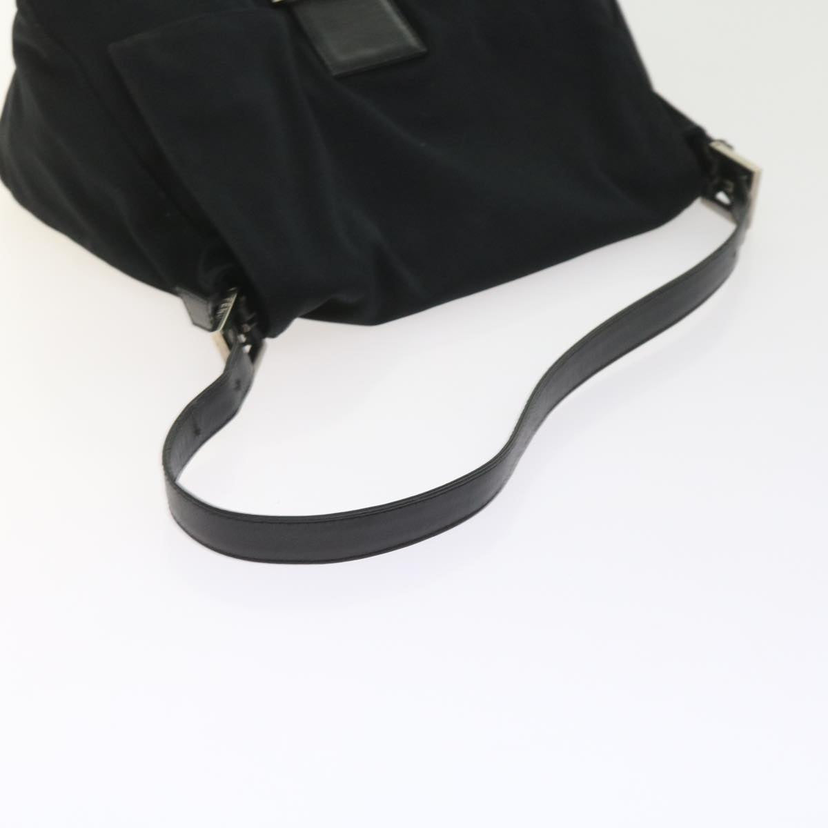 FENDI Mamma Baguette Shoulder Bag Nylon Blackki3586