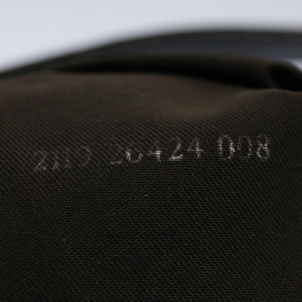 FENDI Zucca Canvas Mamma Baguette Shoulder Bag Black Brownki3598