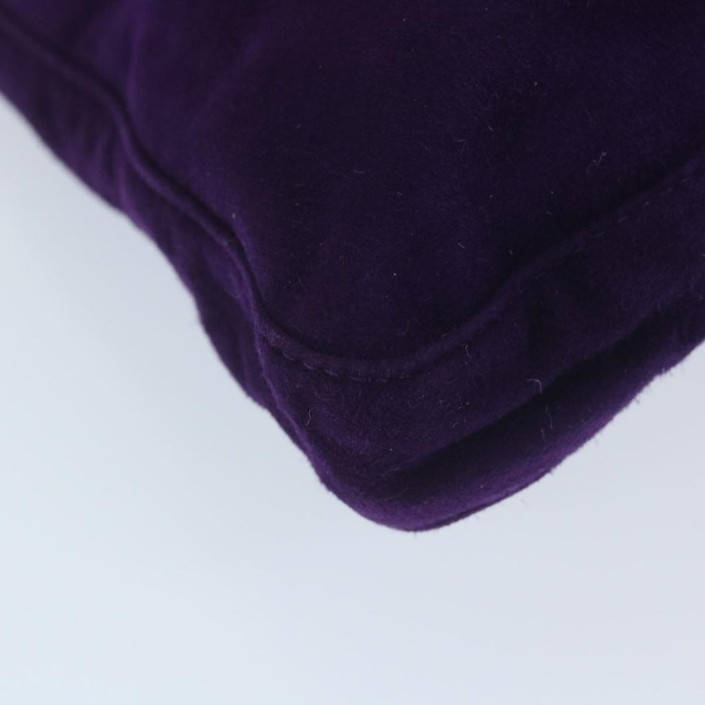 FENDI Mamma Baguette Shoulder Bag Suede Purple 2258 26569 009ki3664