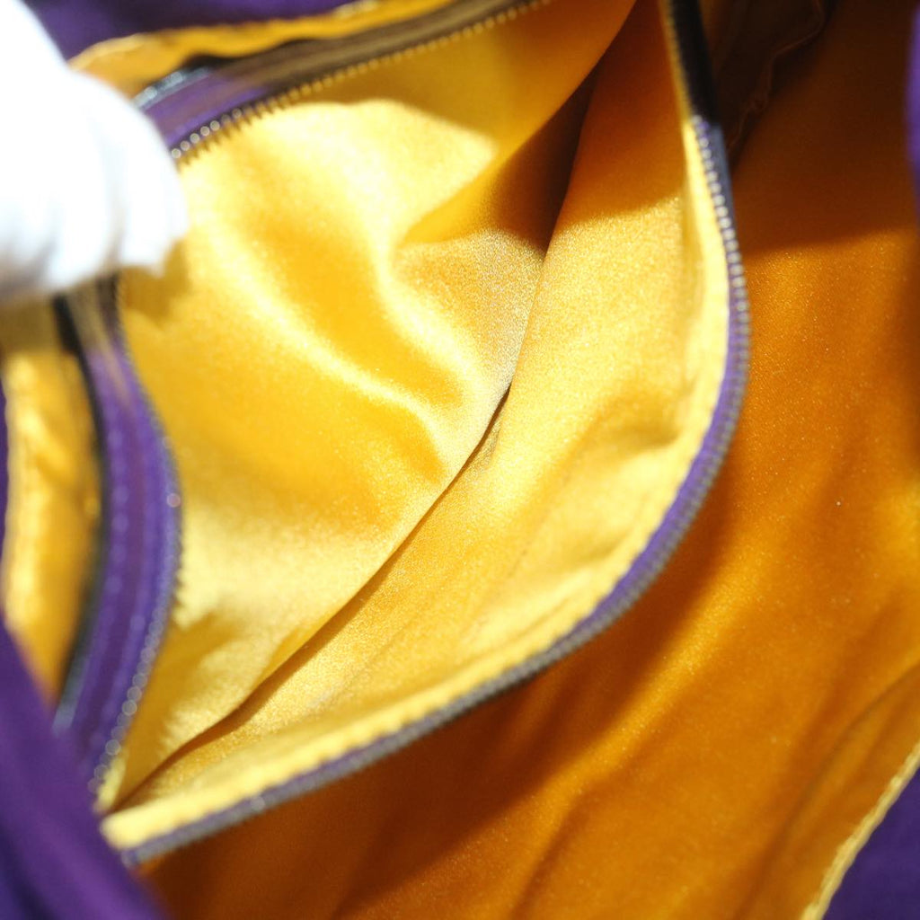 FENDI Mamma Baguette Shoulder Bag Suede Purple 2258 26569 009ki3664