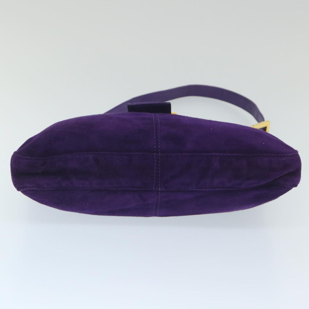 FENDI Mamma Baguette Shoulder Bag Suede Purple 2258 26569 009ki3664